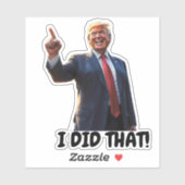 Lachend om Trump heb ik dat gedaan Sticker (Vel)