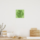 Lachend Omdat Ik Grappig Scheet Poster Bord (Keuken)