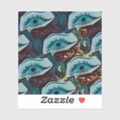 lachend oog sticker (Vel)