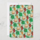 Lachend Veggies Baby shower Kaart (Achterkant)