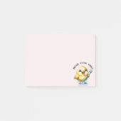 Lachende Baby Chick met Tandheelkundige Slogan Post-it® Notes (Voorkant)