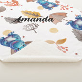 Lachende baby hippo sherpa deken (3/4)