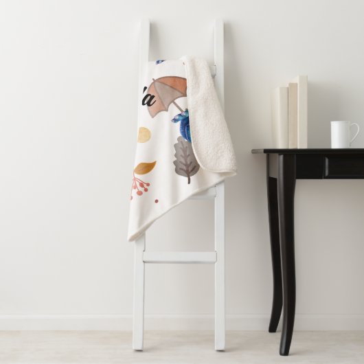 Lachende baby hippo sherpa deken (In situ)