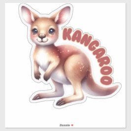 Lachende Baby Kangaroo - Kwekerij Sticker
