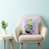 Lachende Baby Pixie Rijden op een kever Kussen (Stoel)