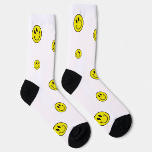 Lachende Beer smiley gezicht sokken