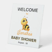 Lachende bij Pedestal Sign Reclamebord Met Voetstuk (Voorkant)