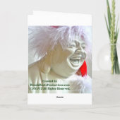 Lachende Boeddha Holiday Gift Kaart (Achterkant)