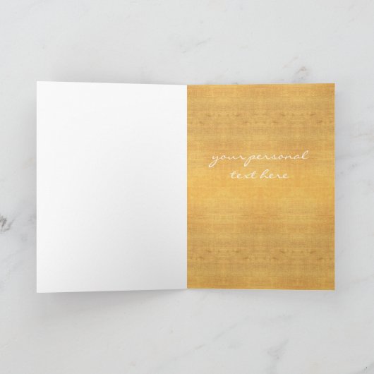 Lachende Boeddha + jouw tekst! (donkerrood op papi Kaart (Binnen)