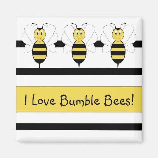 Lachende Bumble Bee magneet (Voorkant)