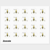 Lachende Bumble Bee Queen Bee Sticker (Vel)