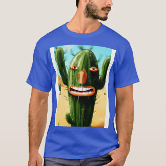 Lachende cactus in de woestijn 2 t-shirt