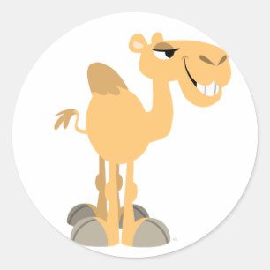 Lachende Cartoon Camel Sticker