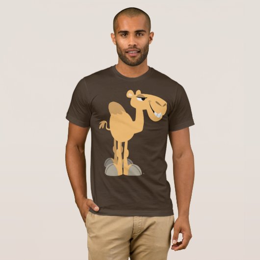 Lachende Cartoon Camel T-shirt (Voorkant volledig)