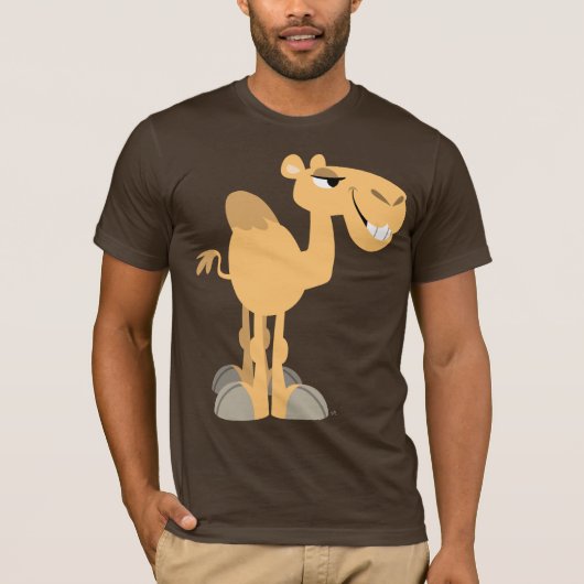 Lachende Cartoon Camel T-shirt (Voorkant)