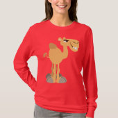 Lachende Cartoon Camel Vrouwen T-shirt (Voorkant)