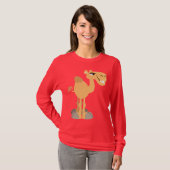Lachende Cartoon Camel Vrouwen T-shirt (Voorkant volledig)