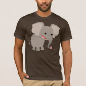 Lachende Cartoon Elephant T-shirt (Voorkant)