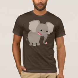 Lachende Cartoon Elephant T-shirt