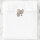 Lachende Cartoon Olifant Sticker (Tas)