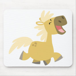 Lachende Cartoon Pony mousepad Muismat