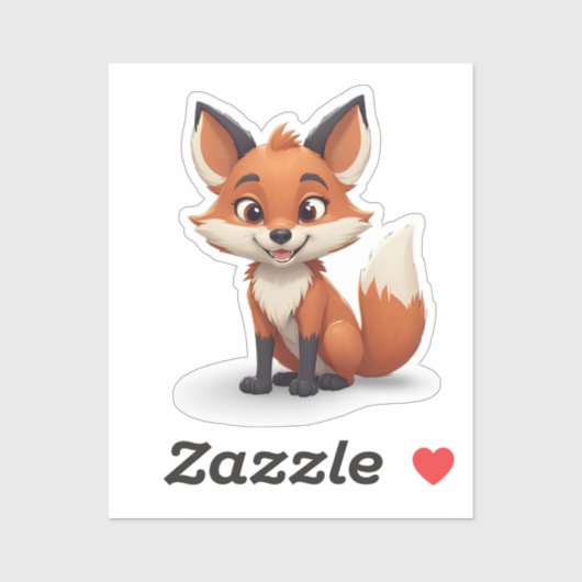 Lachende cartoon  sticker (Vel)
