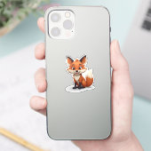 Lachende cartoon  sticker (Telefoon)