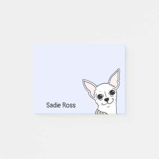 Lachende Chihuahua gepersonaliseerde notities Post-it® Notes (Voorkant)
