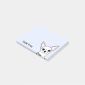 Lachende Chihuahua gepersonaliseerde notities Post-it® Notes (Schuin)