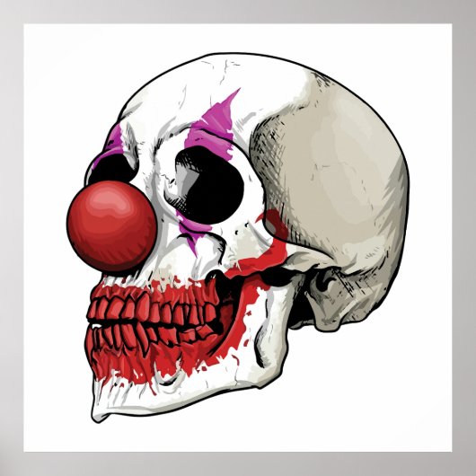 Lachende Clownschedel - Lot Tot De Dood Poster (Voorkant)