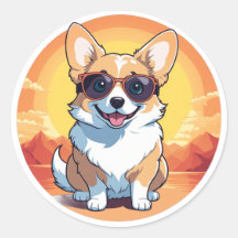 Lachende corgi