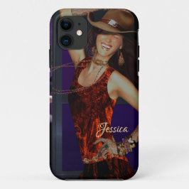 Lachende Cowgirl telefoonhoesje Case-Mate iPhone Case