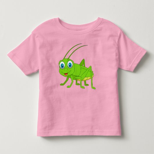 Lachende Cricket Cartoon Sleutelhanger Kinder Shirts (Voorkant)