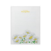 Lachende Daisy Dreams Lined Notitieblok (Linkerzijde)