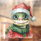 Lachende dieren kerstfavorieten - Schildpad 2 Raamsticker (Vel 2)