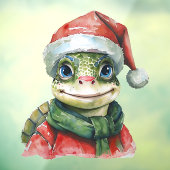 Lachende dieren kerstfavorieten - Schildpad 2 Raamsticker (Vel 3)
