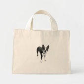 lachende doggie bag mini tote bag (Voorkant)