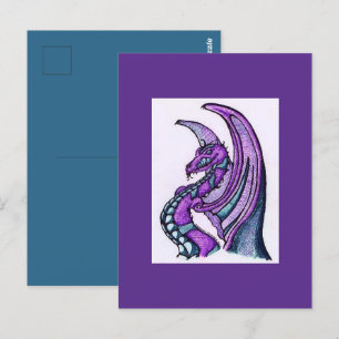 "Lachende draak" Briefkaart