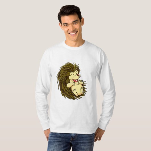 Lachende Egel T-Shirt (Voorkant volledig)