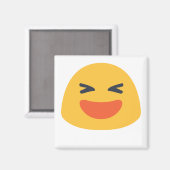 Lachende Emoji Magneet (Voorkant / Achterkant)