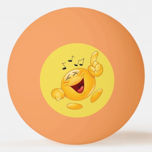 lachende emoji pingpongbal (Achterkant)