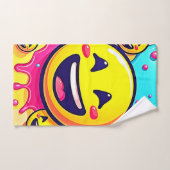 Lachende Emoji Splash Party Bad Handdoek (Handdoek)