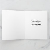 "LACHENDE EZEL GROET" VOOR "13e" VERJAARDAG Kaart (Binnen)