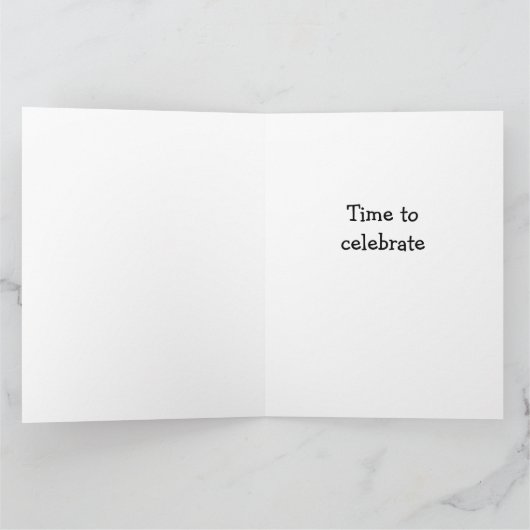 "LACHENDE EZEL GROET" VOOR 13e VERJAARDAG Kaart (Binnen)