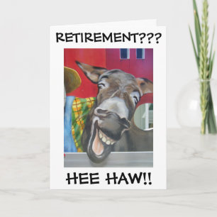"LACHENDE EZEL GROET" VOOR PENSIONERING! KAART