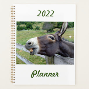 Lachende Ezel in een weiland aanpasbaar Planner