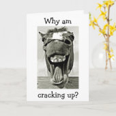 LACHENDE EZEL IS ZO BLIJ DAT HET "JE VERJAARDAG" I KAART (Gele Bloem)