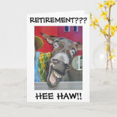 "LACHENDE EZEL" VOOR ***PENSIOEN** KAART (Gele Bloem)