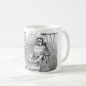 Lachende gastandprothese zonder pijn koffiemok (Voorkant rechts)