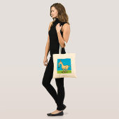 Lachende Geiten Cartoon Boerderij Dier Tote Bag